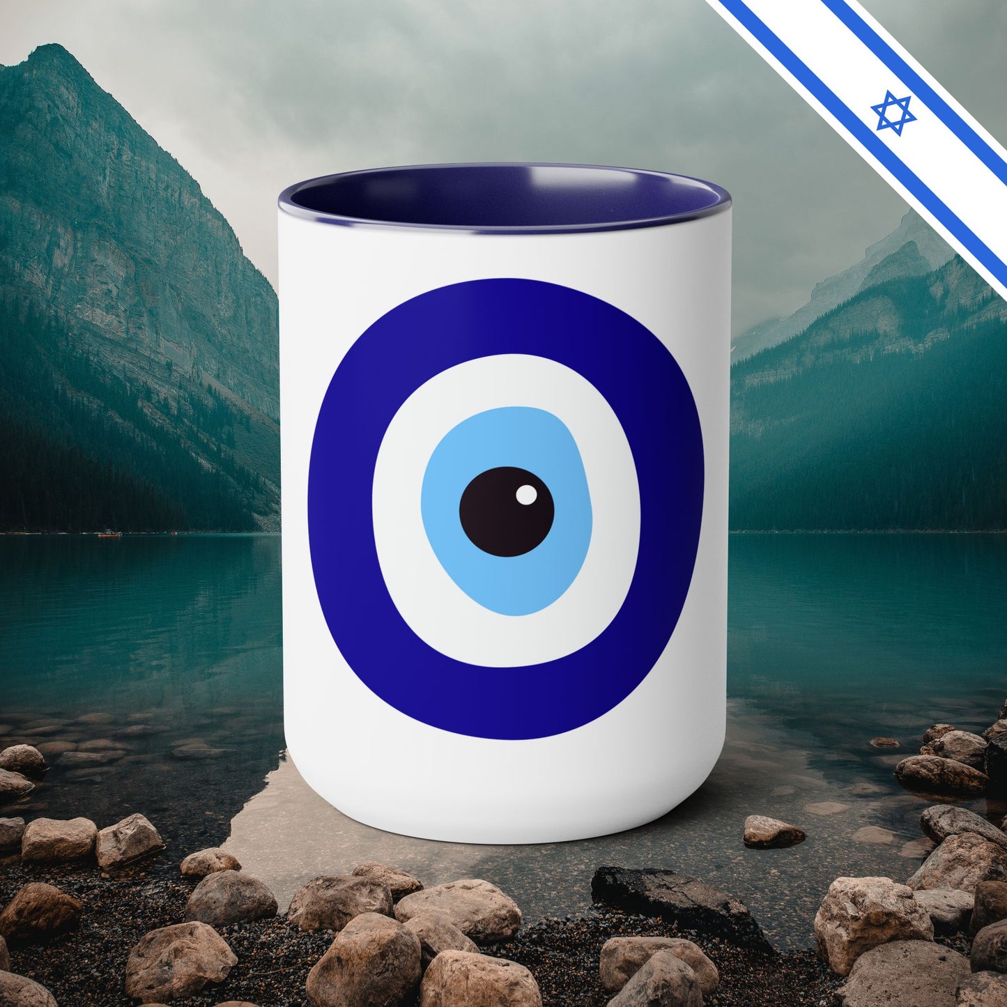 Evil Eye Two-Tone Coffee Mug