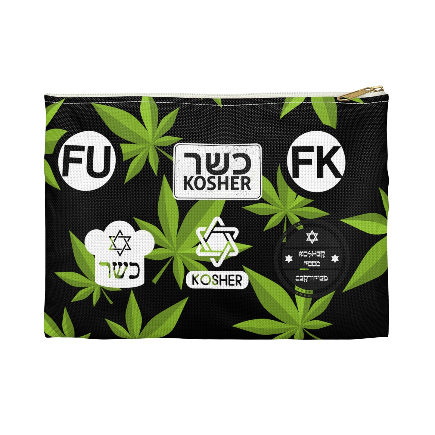 New Kosher Kush FK and FU certified - Accessory Pouch Black