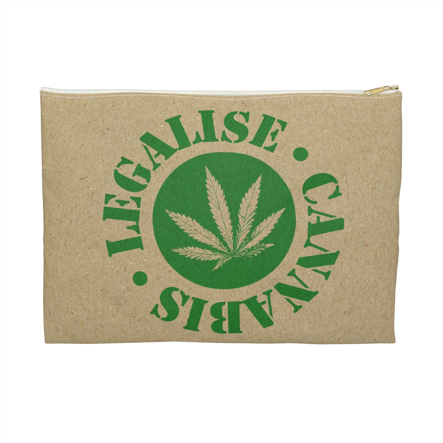 Legalise Cannabis - Accessory Pouch - Stoner Cannabis Weed Jewish Israeli Israel - by Far Out Prints & Co.