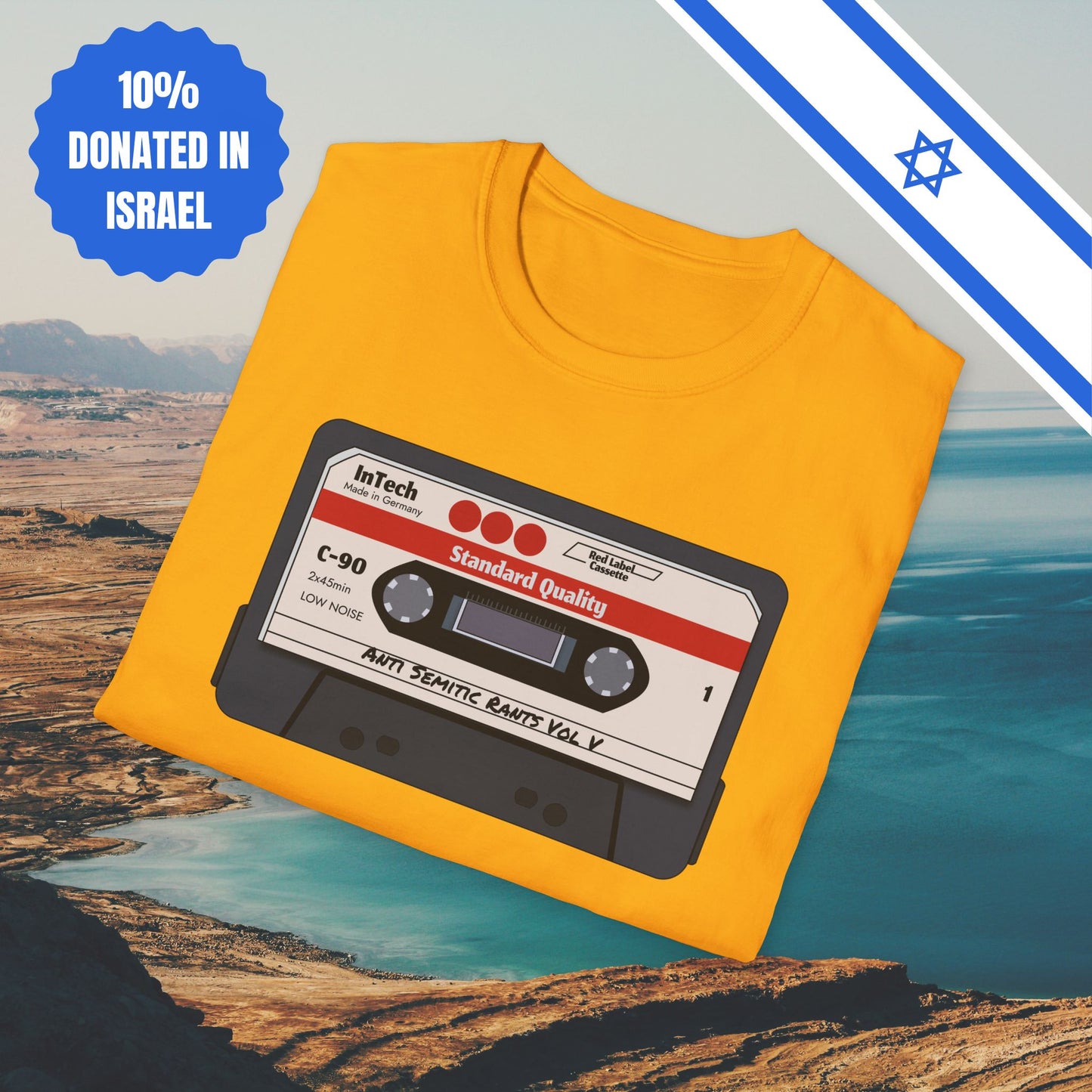 Anti Semitic Rants Vol V - Cotton Tee - Tshirts Gift Presents Israel Israeli Jew Jewish Judaism Judaica Stand With Us
