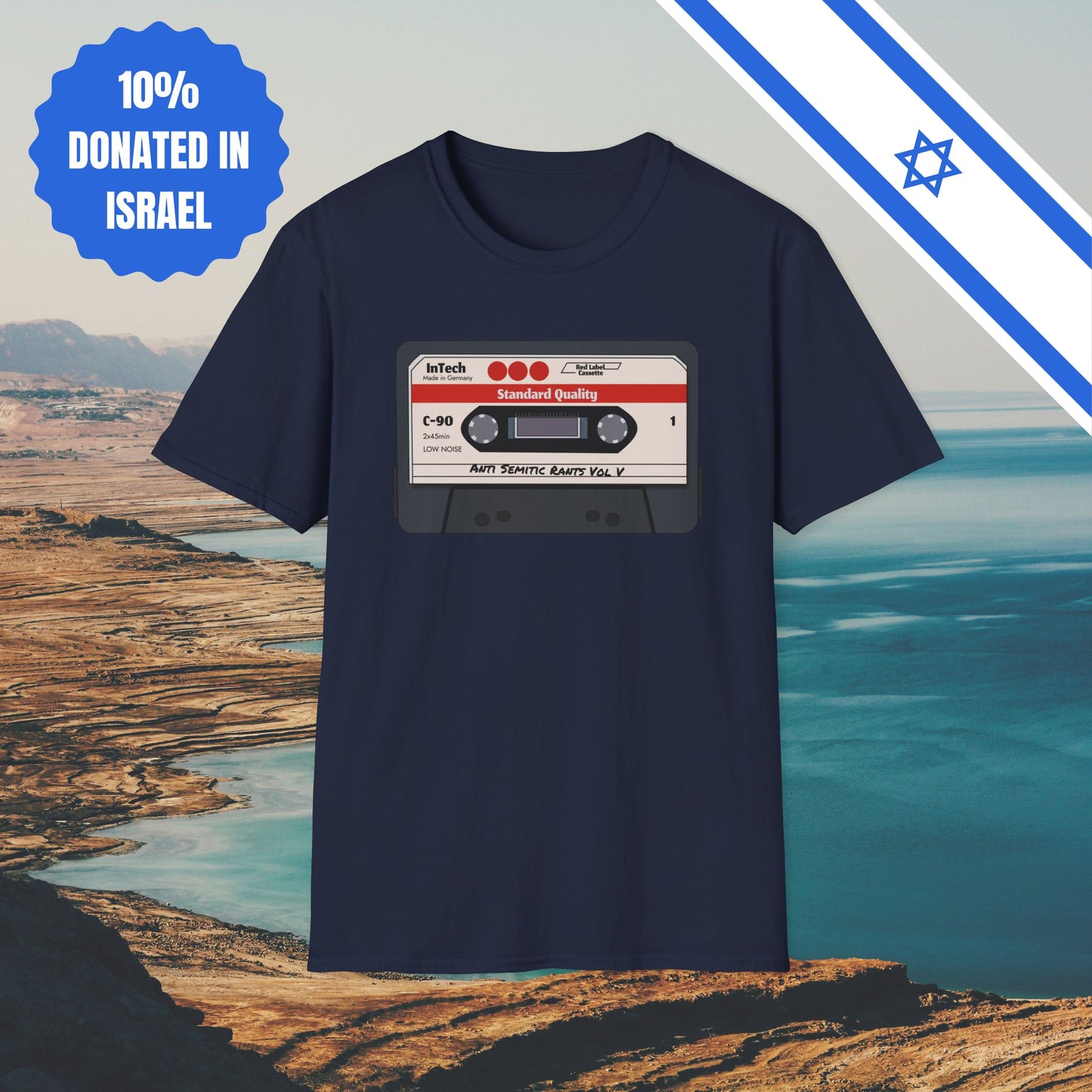 Anti Semitic Rants Vol V - Cotton Tee - Tshirts Gift Presents Israel Israeli Jew Jewish Judaism Judaica Stand With Us
