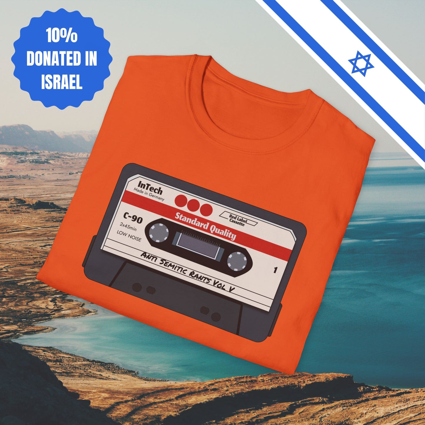 Anti Semitic Rants Vol V - Cotton Tee - Tshirts Gift Presents Israel Israeli Jew Jewish Judaism Judaica Stand With Us