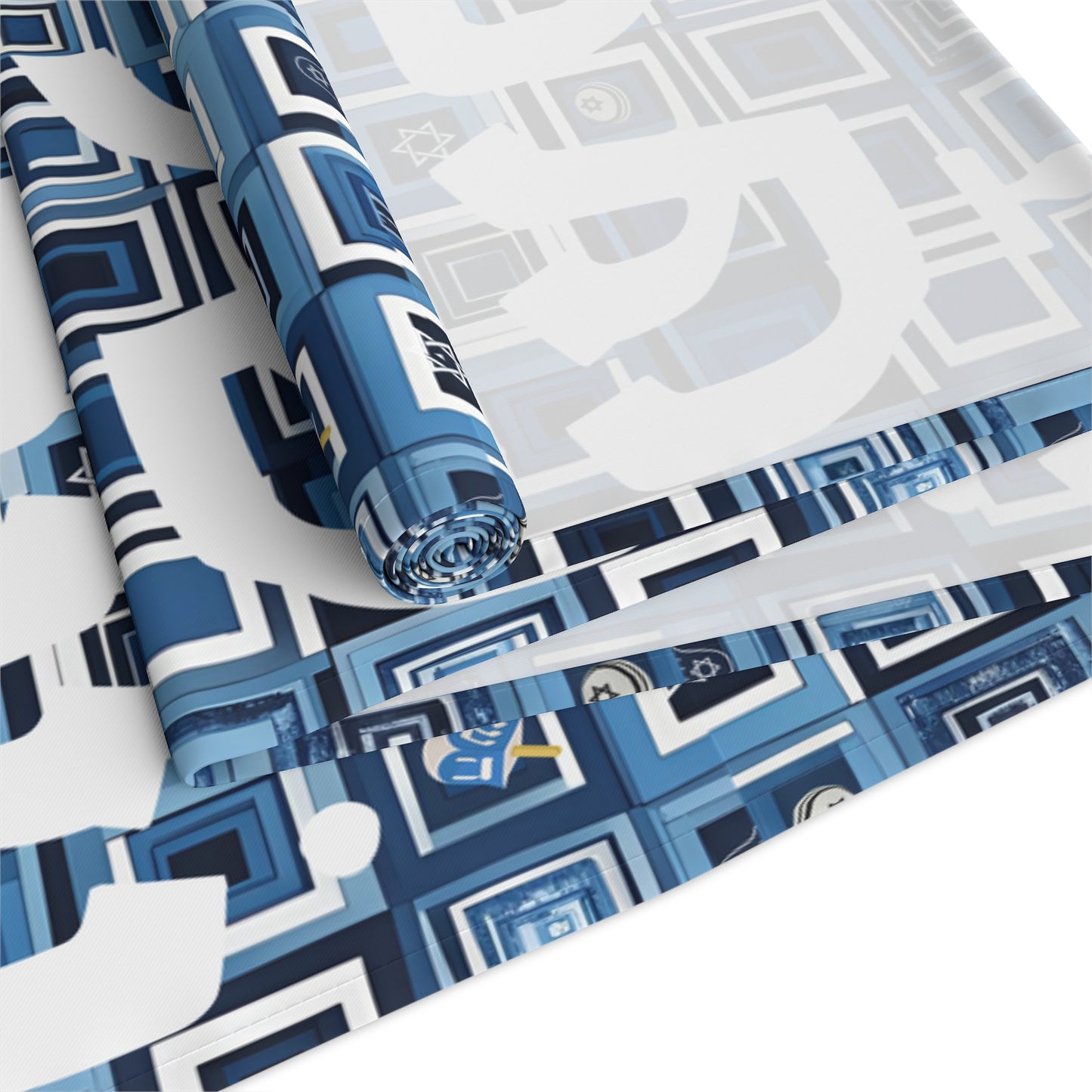 Jewish Table Runner Shalom Peace Love Israel Israeli Hebrew Judaism Zionist Stand With Israel Holiday Passover Shabbat Table Runner