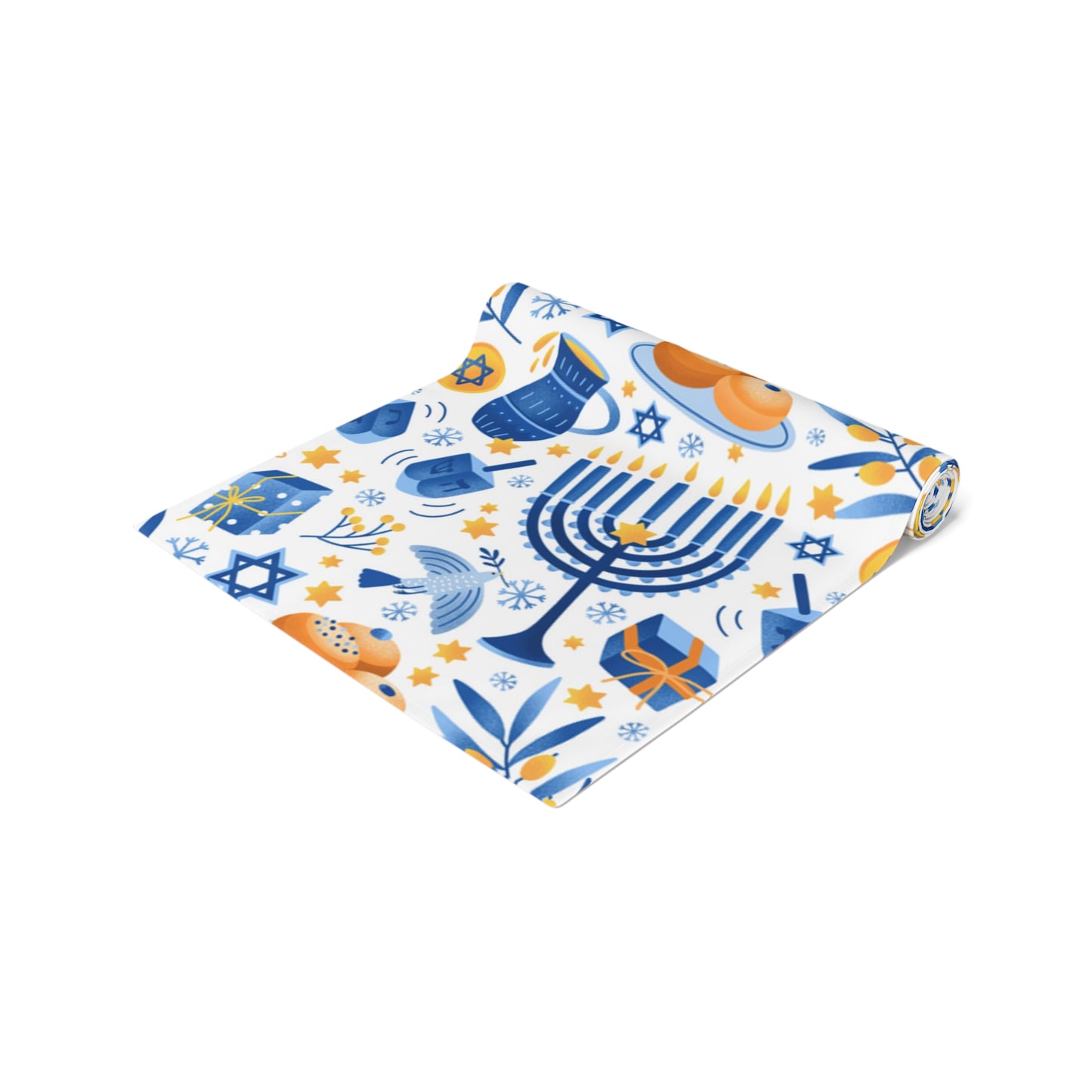 Hannukah Hanuka Hanukkah Chanukah Chanuka Chanukkah Channukah Chanukka | Jewish Holiday Themed | Table Runner