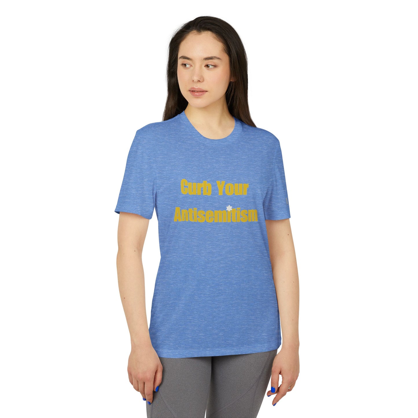 Curb Your Antisemitism Stand Against Hate Israel Shirt Tee Gift Present Jewish T Shirt Customized Unisex Sport T-Shirt Personalized Him Her