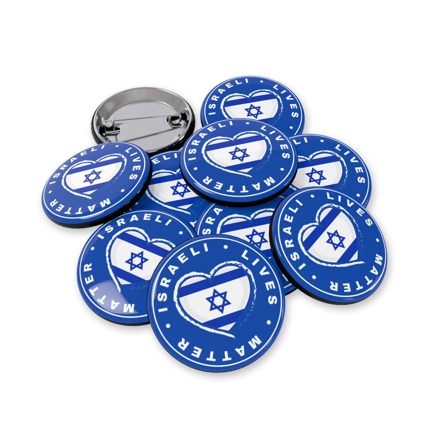 Israeli Lives Matter - Bring Them Home Now Israeli Israel Hostage Rescue Round Pins by Far Out Prints & Co.