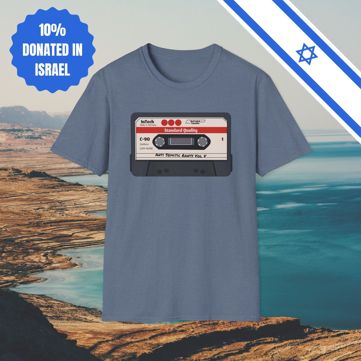 Anti Semitic Rants Vol V - Cotton Tee - Tshirts Gift Presents Israel Israeli Jew Jewish Judaism Judaica Stand With Us