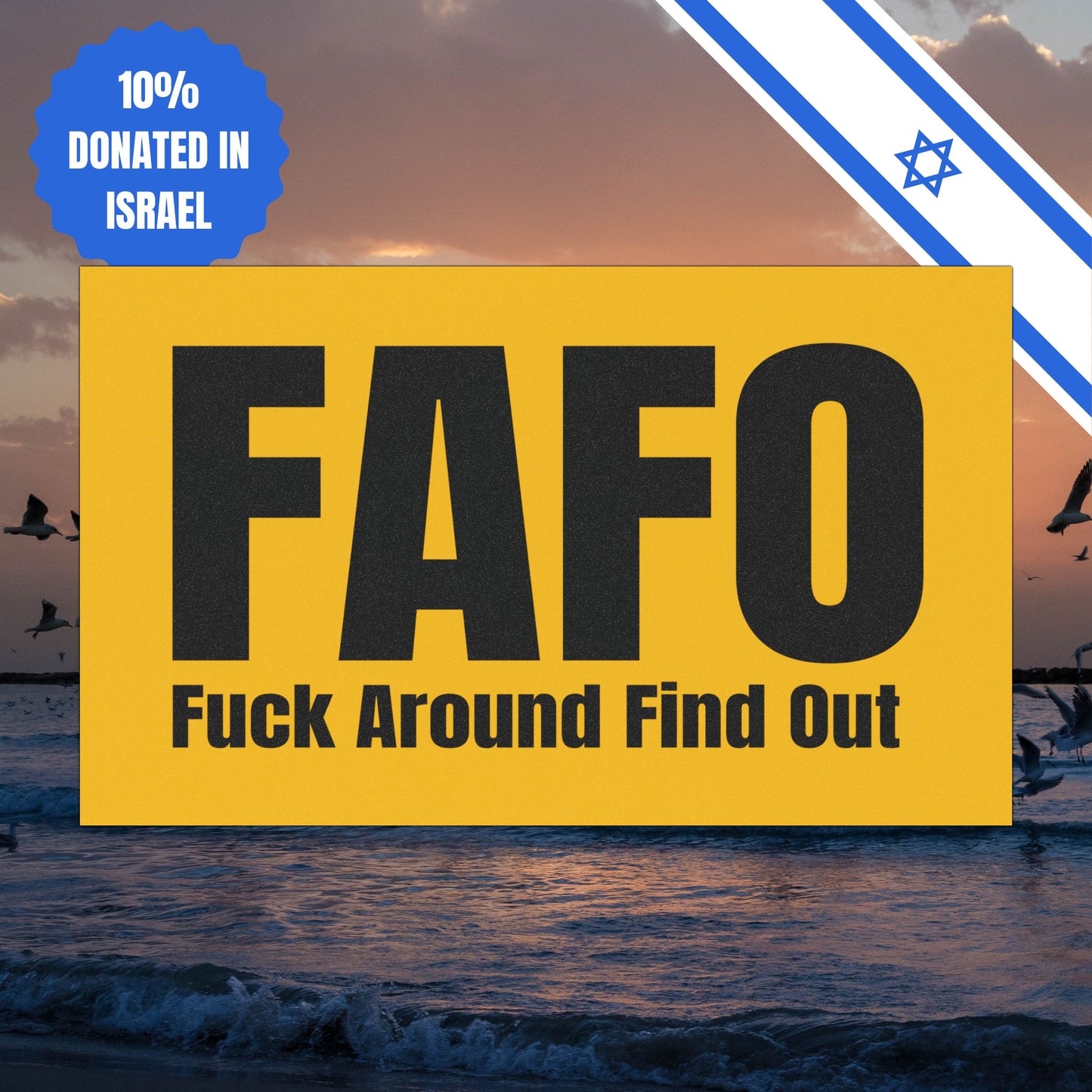 FAFO Fuck Around Find Out Car Magnets Gift Magnet Present for Him or Her for Car Quote Removable Magnet