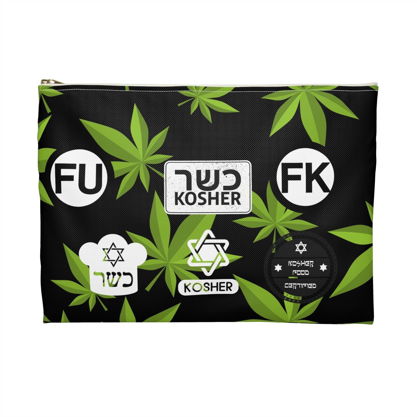New Kosher Kush FK and FU certified - Accessory Pouch Black