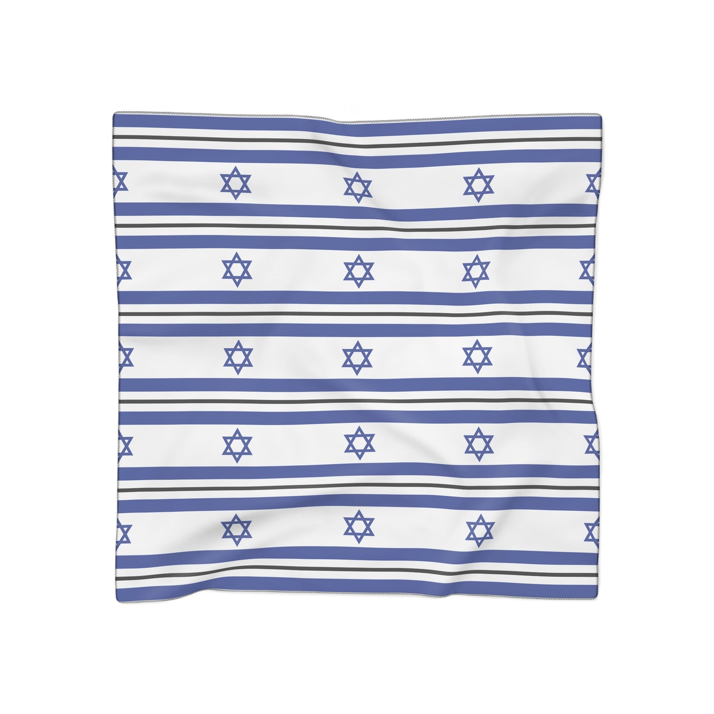 Israeli Flag | Jewish Judaism Judaica Israel Israeli Art | Poly Scarf | by Far Out Prints & Co