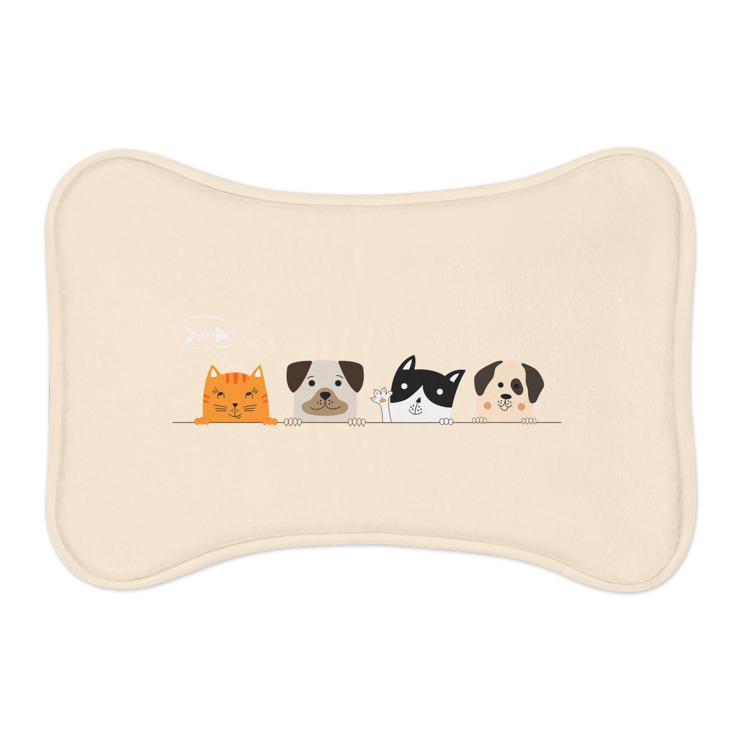 Dogs and Cats - Pet Feeding Mats - Pets Present Feeding Gift Animal Lovers Gifts Him Her Dog Cat Presents Animals