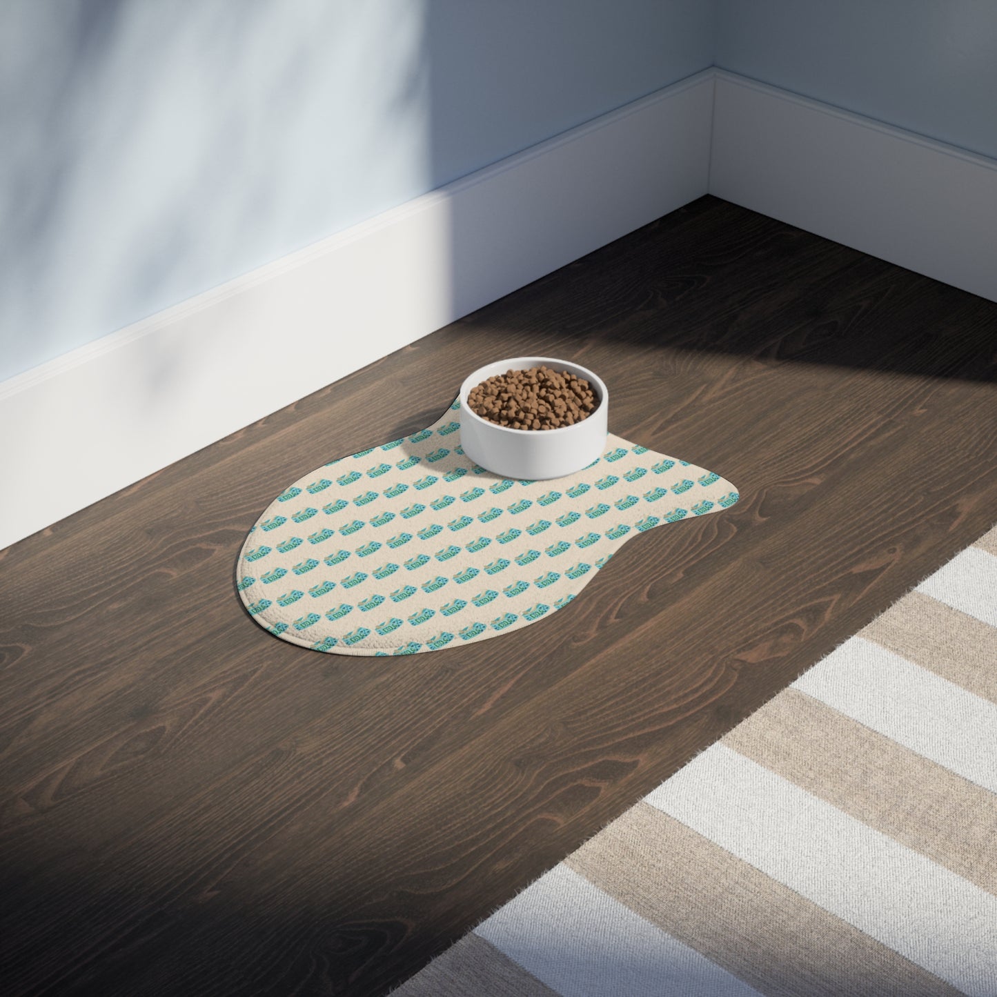 Dogs and Cats Bowls Pattern - Pet Feeding Mats - Pets Present Feeding Gift Animal Lovers Gifts Him Her Dog Cat Presents Animals