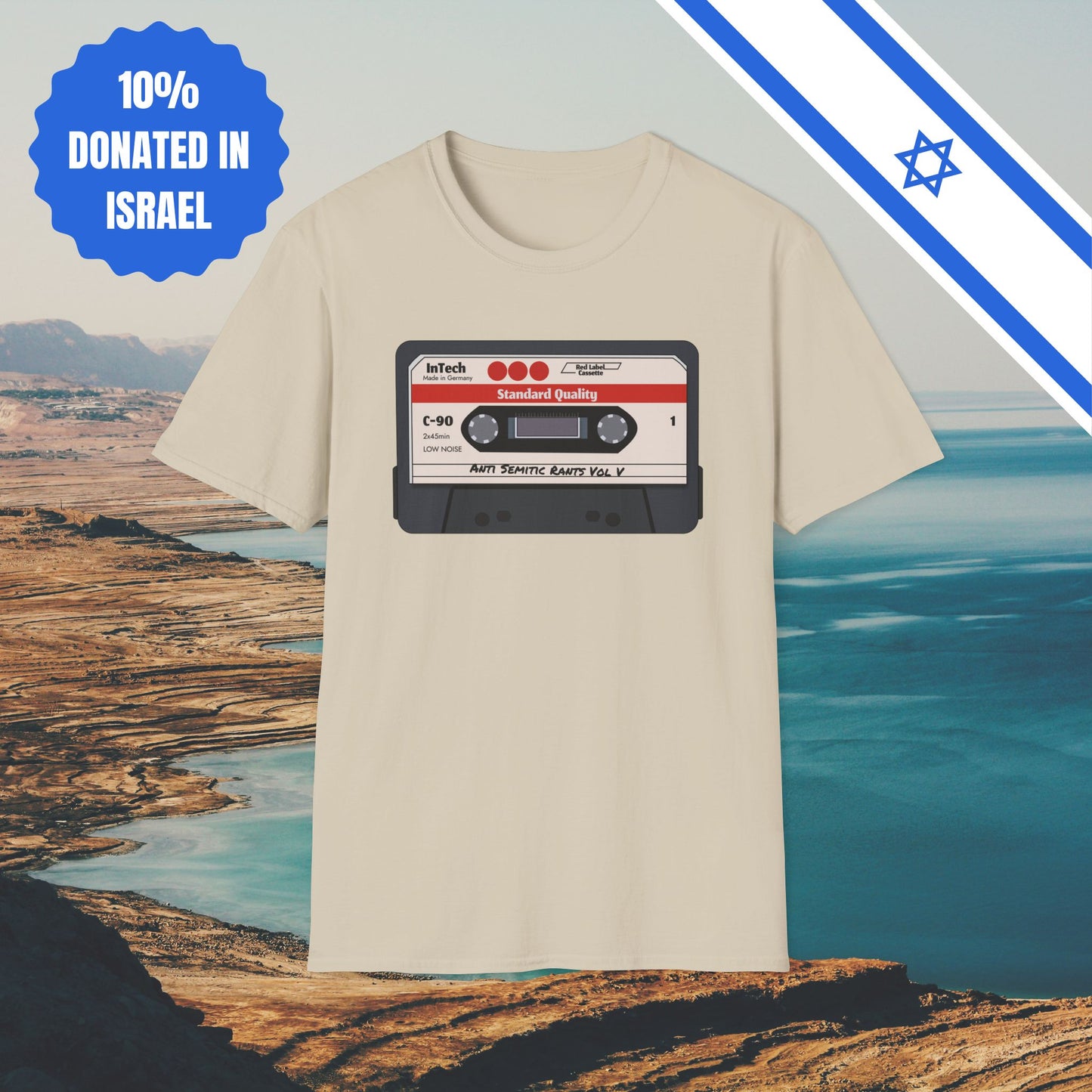 Anti Semitic Rants Vol V - Cotton Tee - Tshirts Gift Presents Israel Israeli Jew Jewish Judaism Judaica Stand With Us