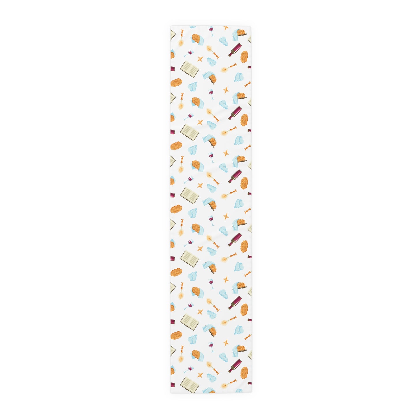 Shabbat Shabat Shabas Shabbas Shabos Shabbos | Jewish Holiday Themed | Table Runner | by Far Out Prints & Co.
