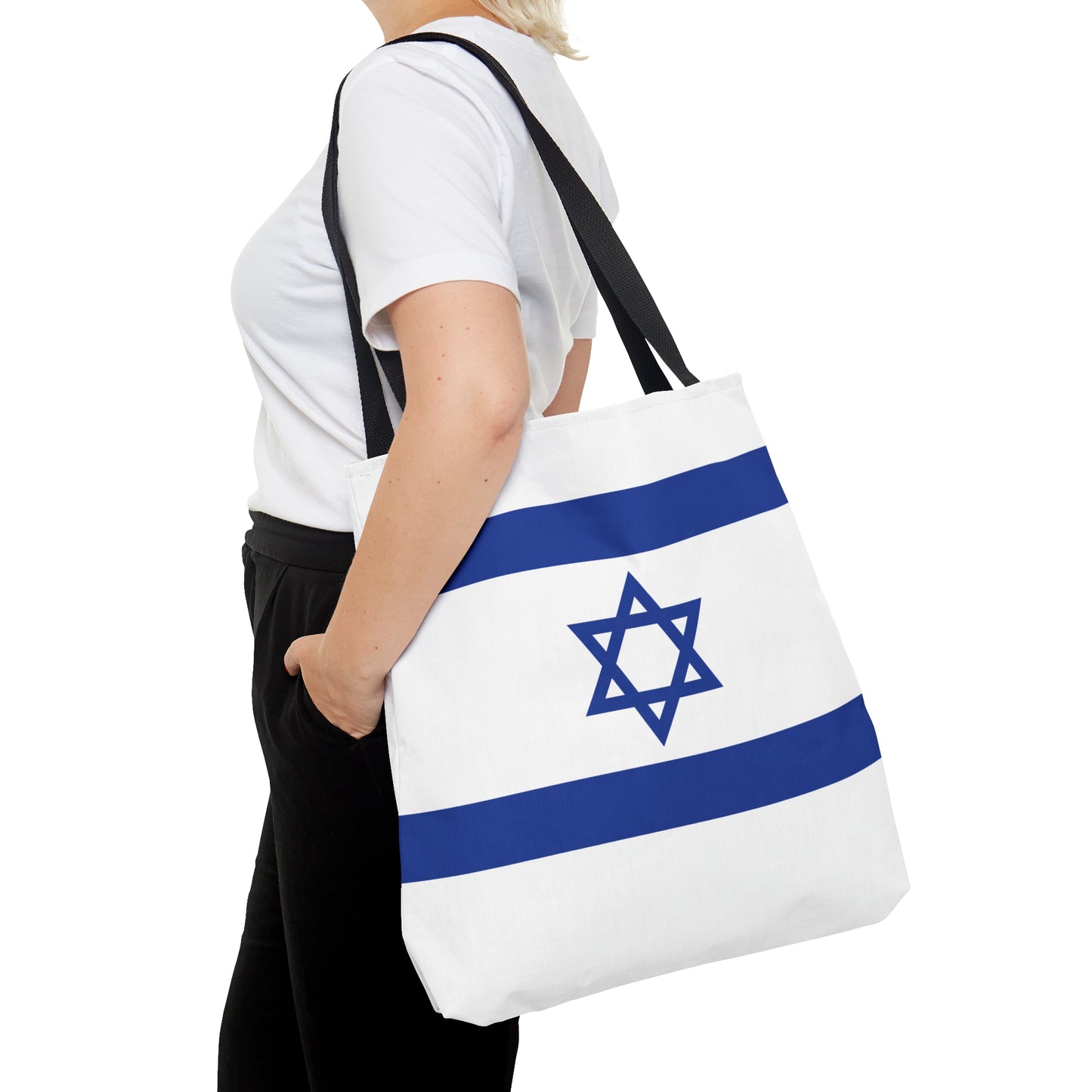 Israel Flag Tote Bag (AOP) by Far Out Prints & Co.