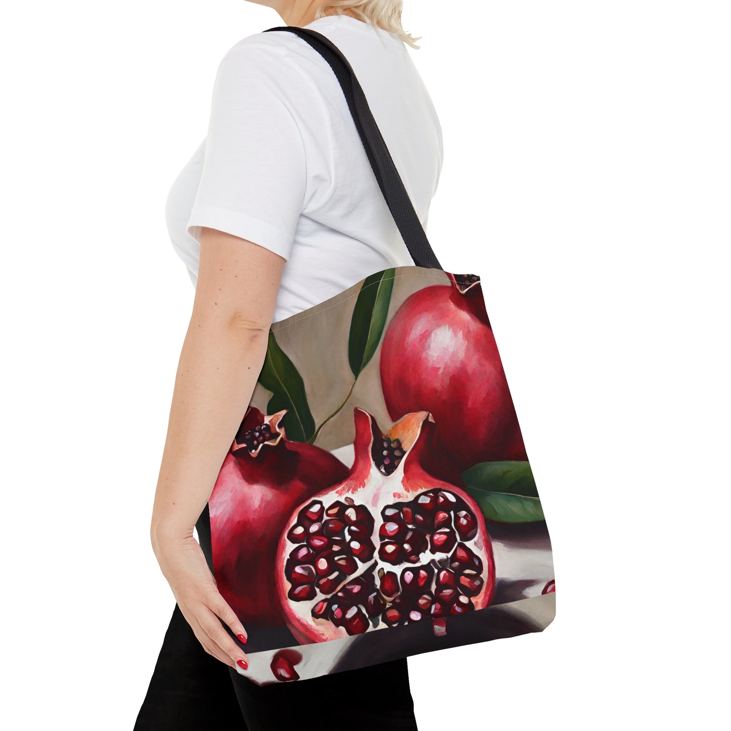 Pomegranate Tote Bag - Multiple Sizes (AOP) by Far Out Prints & Co.