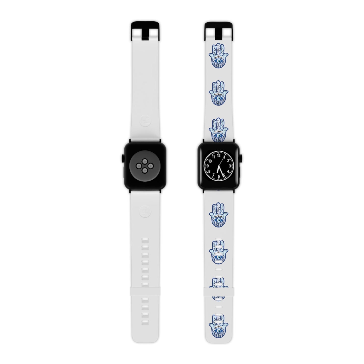 Hamsa Blue Watch Band for Apple Watch by Far Out Prints & Co.
