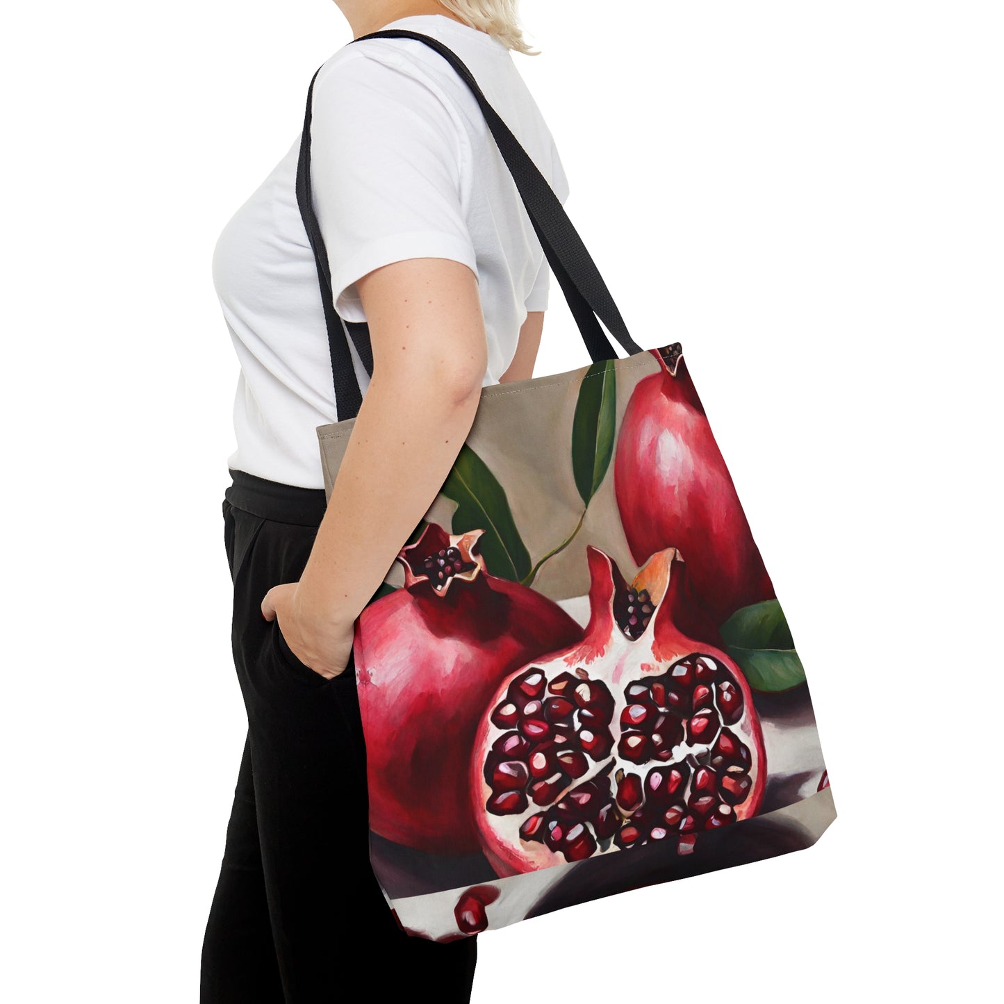 Pomegranate Tote Bag - Multiple Sizes (AOP) by Far Out Prints & Co.