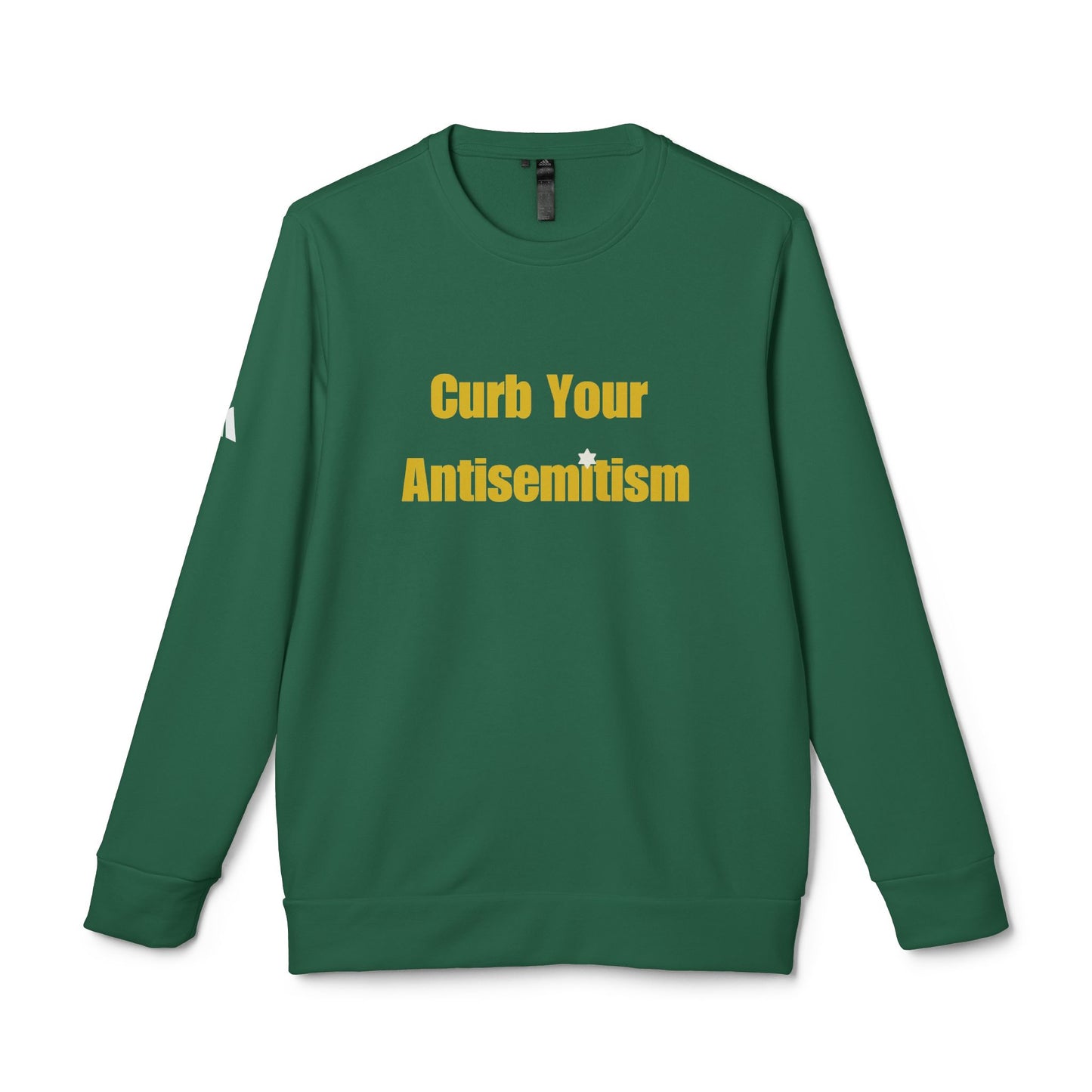 Curb Your Antisemitism Sweatshirt Personalised Customised Israeli Unisex Fleece Crewneck Sweatshirt Jewish Gift Israel Present Stand With Us