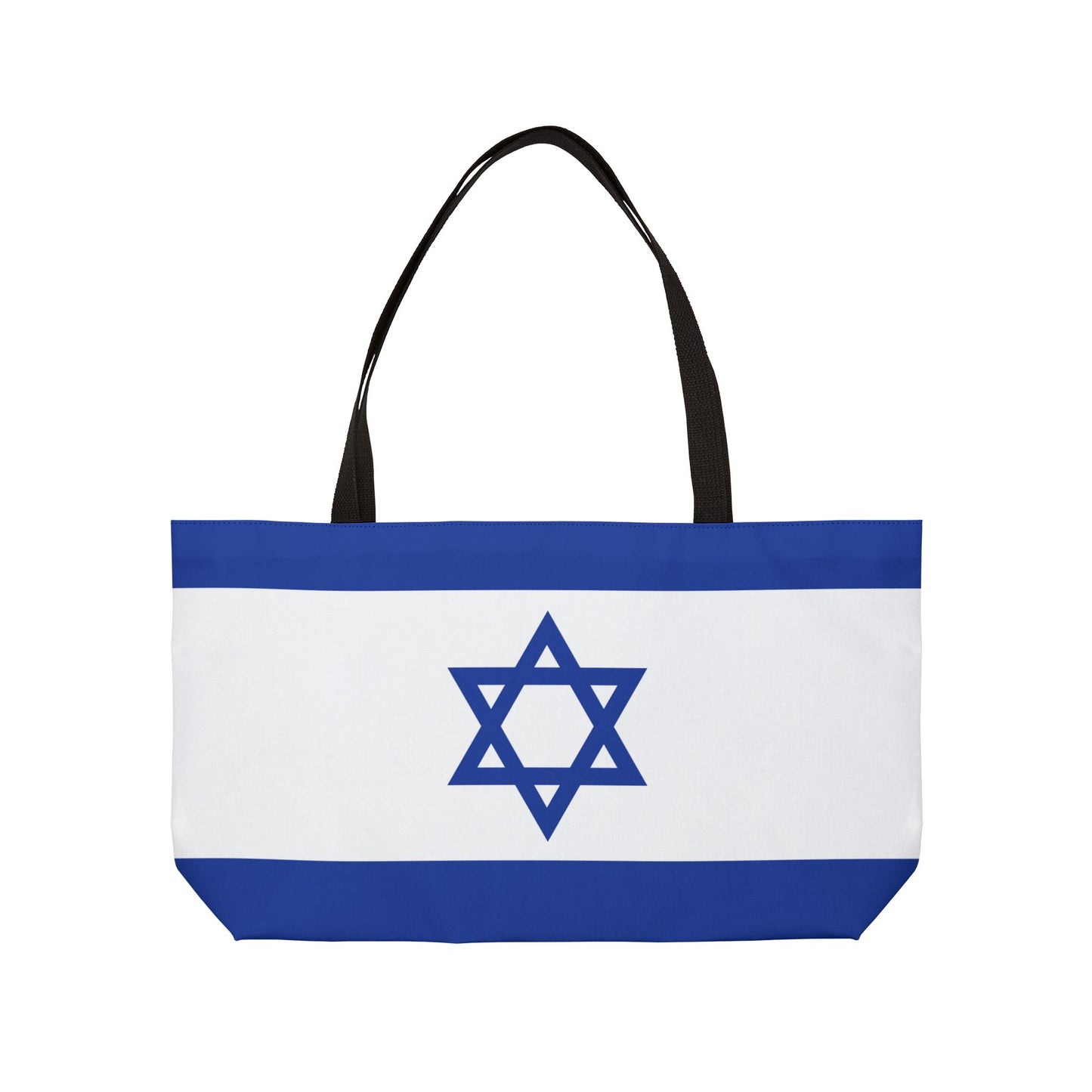 Israel Flag Weekender Tote Bag by Far Out Prints & Co.