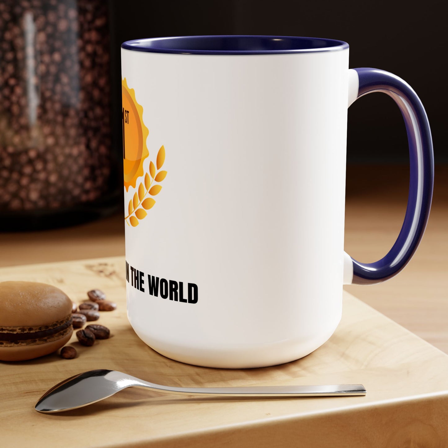Best Bubbe In The World | Two-Tone Coffee Mugs, 15oz | No 1 Funny Jewish Mug Gifts Coffee Gift for Safta Zayde Mom | Far Out Prints & Co.