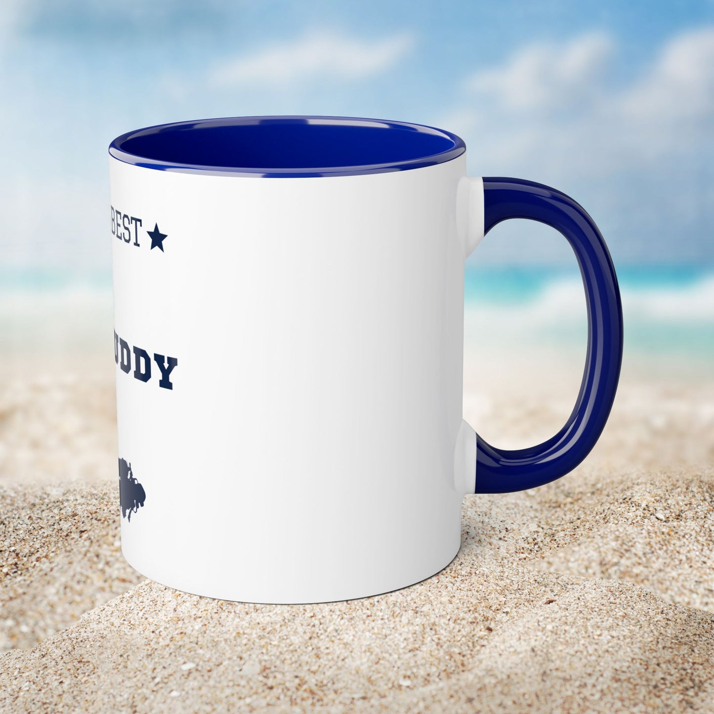 Worlds Best Dive Buddy | Scuba Life | Scuba Diving Lovers | Accent Mugs, 11oz | by Far Out Prints & Co
