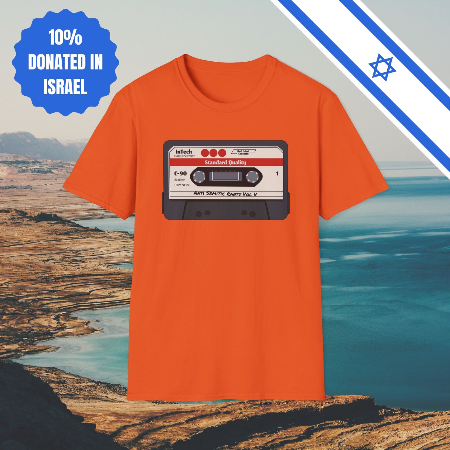 Anti Semitic Rants Vol V - Cotton Tee - Tshirts Gift Presents Israel Israeli Jew Jewish Judaism Judaica Stand With Us