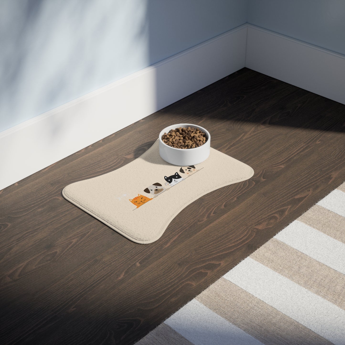 Dogs and Cats - Pet Feeding Mats - Pets Present Feeding Gift Animal Lovers Gifts Him Her Dog Cat Presents Animals