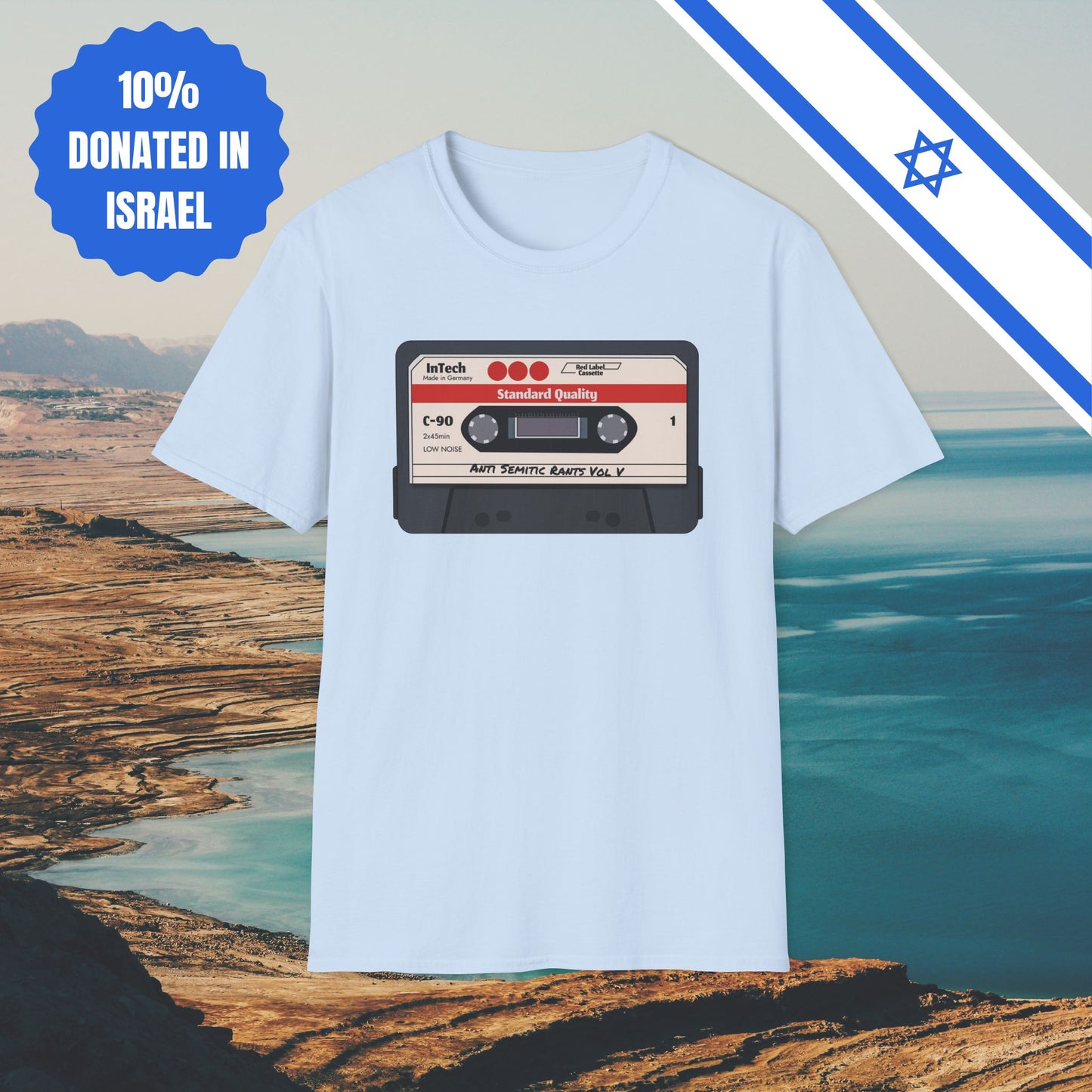 Anti Semitic Rants Vol V - Cotton Tee - Tshirts Gift Presents Israel Israeli Jew Jewish Judaism Judaica Stand With Us