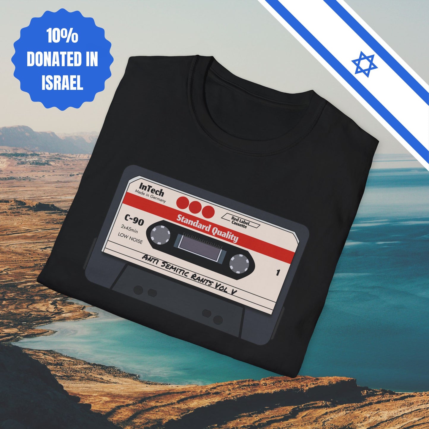 Anti Semitic Rants Vol V - Cotton Tee - Tshirts Gift Presents Israel Israeli Jew Jewish Judaism Judaica Stand With Us