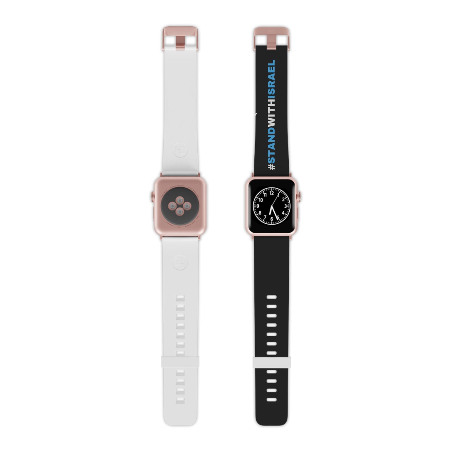 I Stand With Israel Black Watch Band for Apple Watch by Far Out Prints & Co.