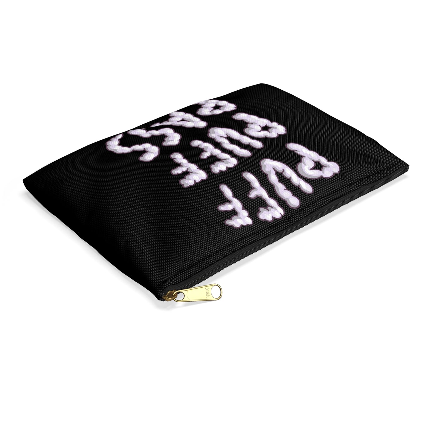Puff Puff Pass - Accessory Pouch Black - Stoner Cannabis Weed Jewish Israeli Israel - by Far Out Prints & Co.