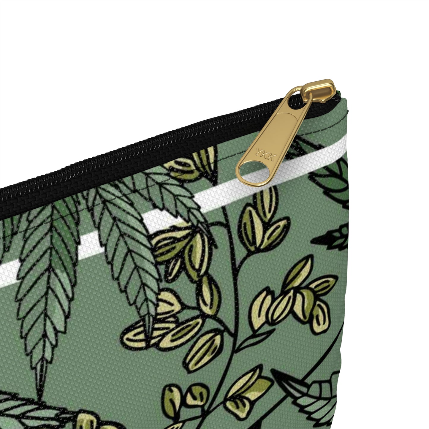 Male Marijuana Pattern - Accessory Pouch - Stoner Cannabis Weed Jewish Israeli Israel - by Far Out Prints & Co.