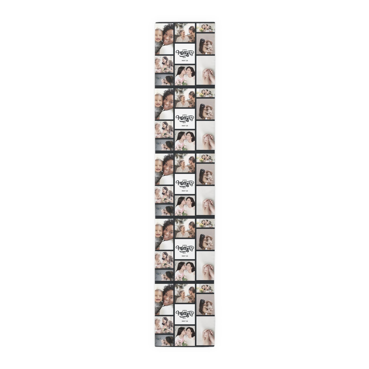 Custom Photo Collage Table Runner
