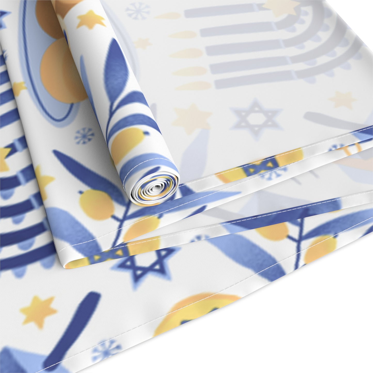 Hannukah Hanuka Hanukkah Chanukah Chanuka Chanukkah Channukah Chanukka | Jewish Holiday Themed | Table Runner