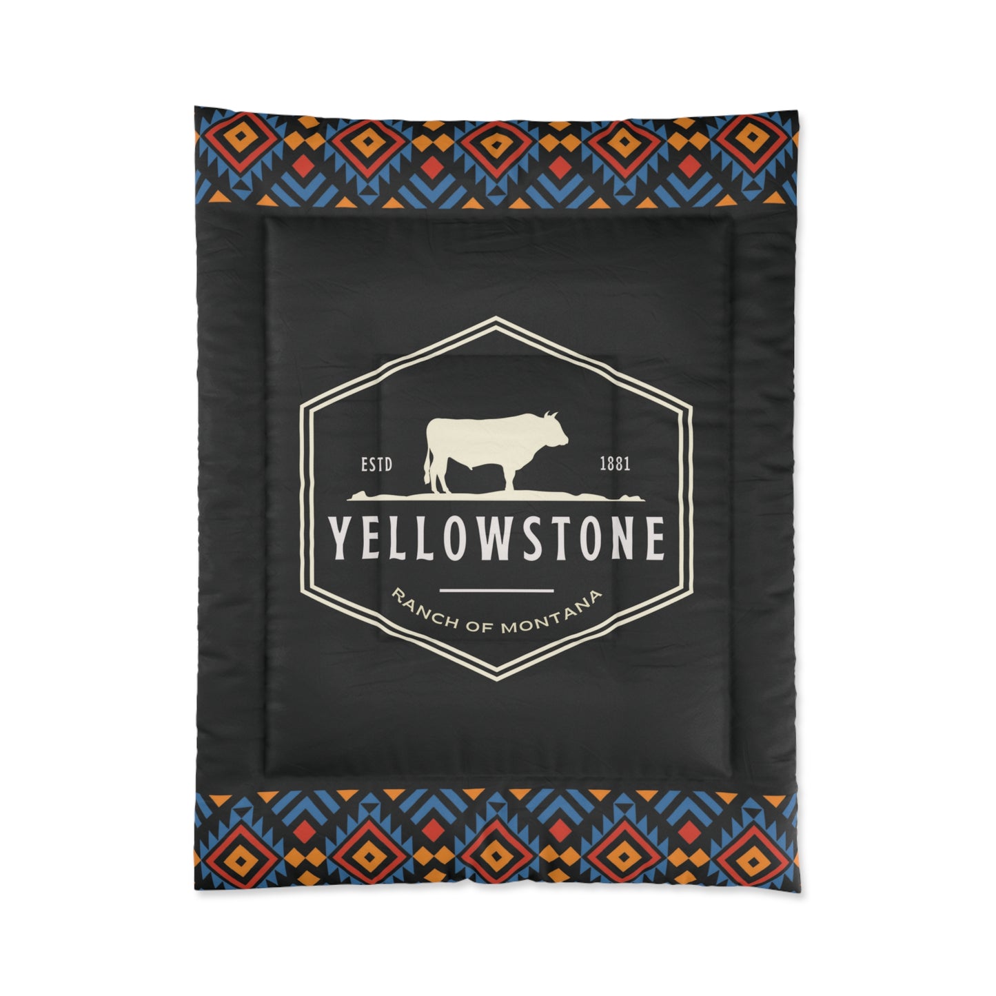Yellowstone Ranch of Montana Darko Comforter by Far Out Prints & Co.