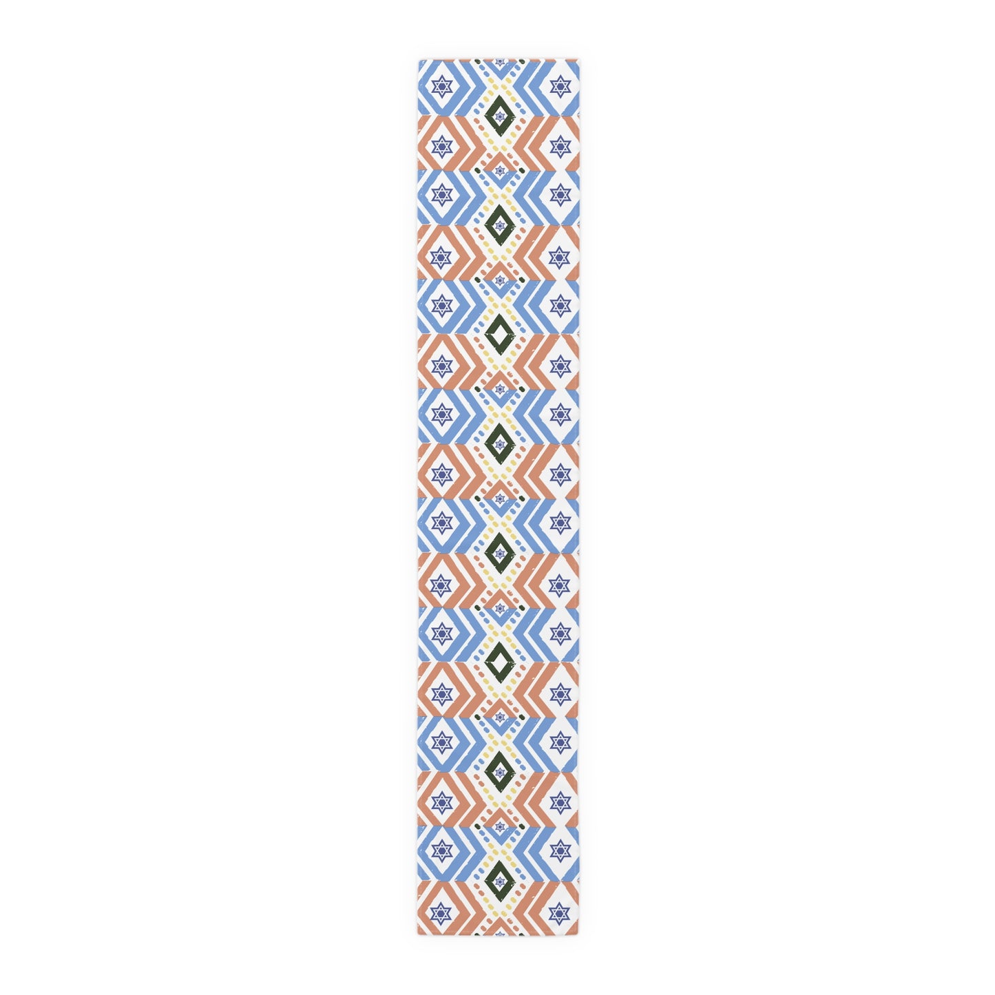 Jewish Bold Vibrant Colors | Jewish Holiday Themed | Table Runner | by Far Out Prints & Co.