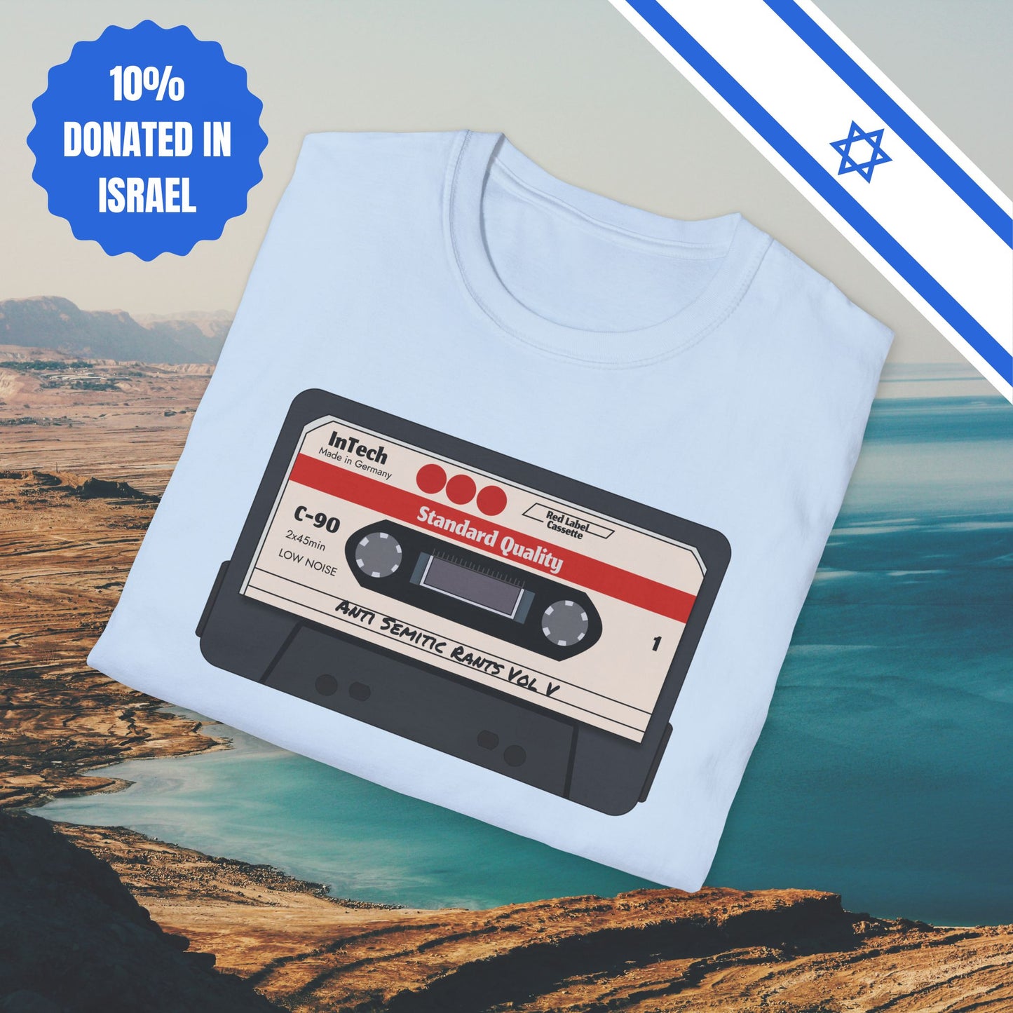 Anti Semitic Rants Vol V - Cotton Tee - Tshirts Gift Presents Israel Israeli Jew Jewish Judaism Judaica Stand With Us