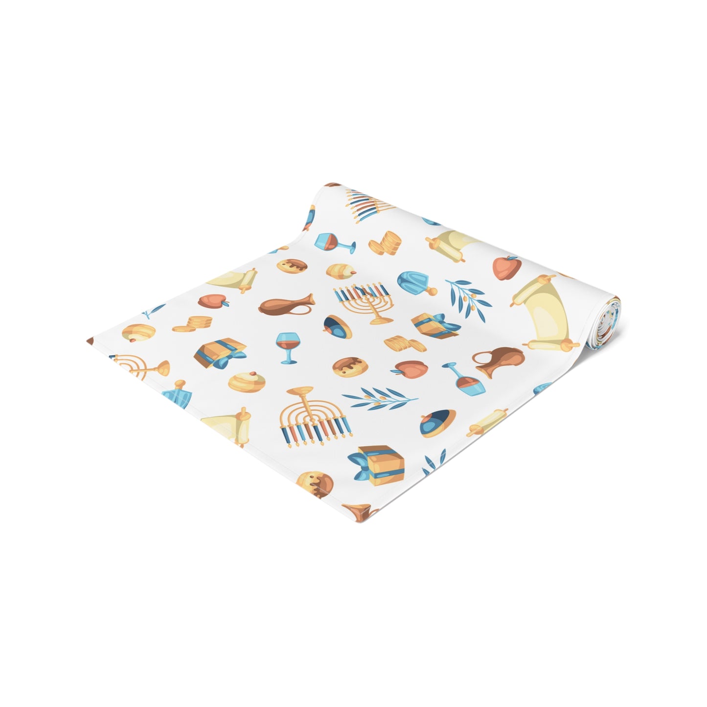 Hannukah Hanuka Hanukkah Chanukah Chanuka Chanukkah Channukah Chanukka 2 | Jewish Holiday Themed | Table Runner