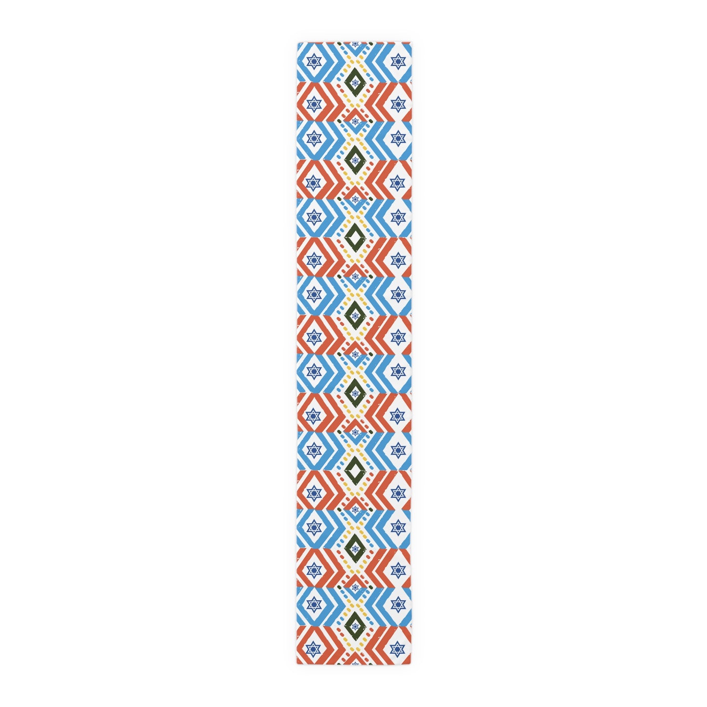Jewish Bold Vibrant Colors | Jewish Holiday Themed | Table Runner | by Far Out Prints & Co.