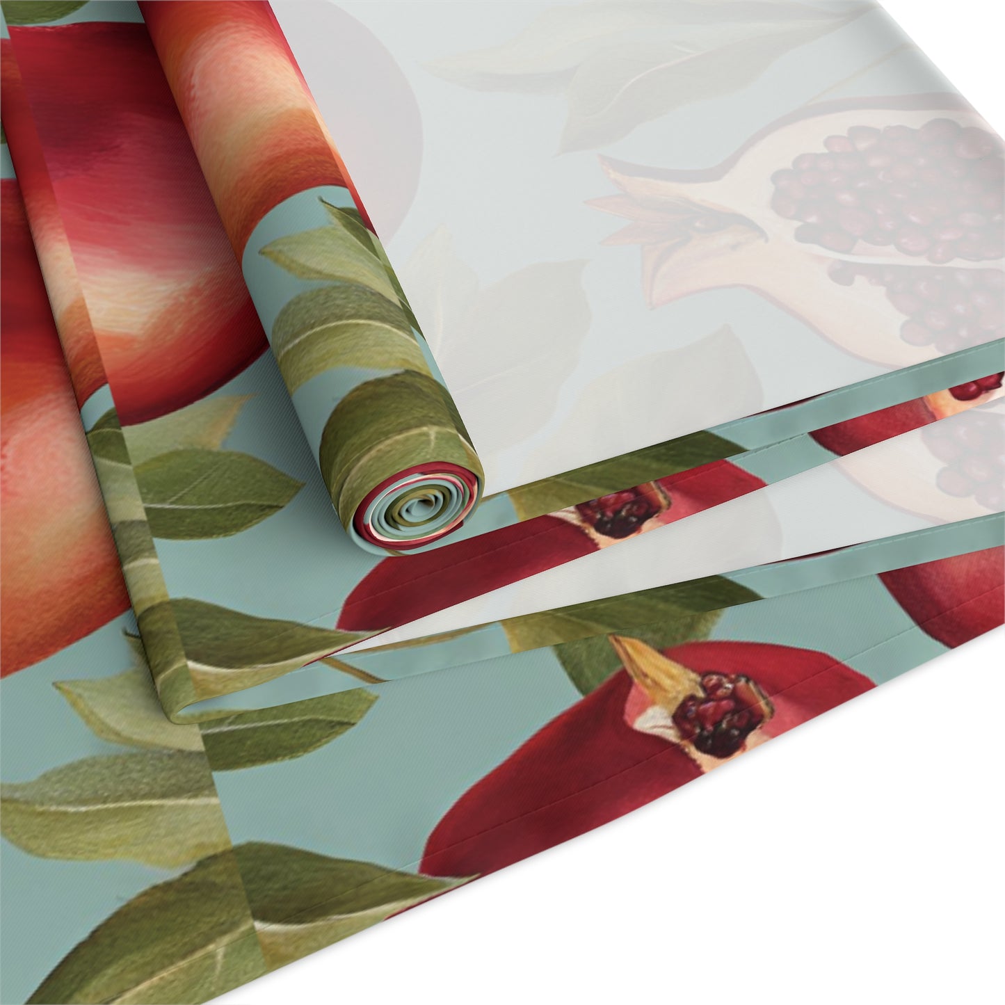 Rosh Hashanah Rosh HaShanah Rosh HaShana Rosh Ha-Shanah Pomegranate Jewish Table Runner Israel Israeli Hebrew Judaism Holiday Table Runner