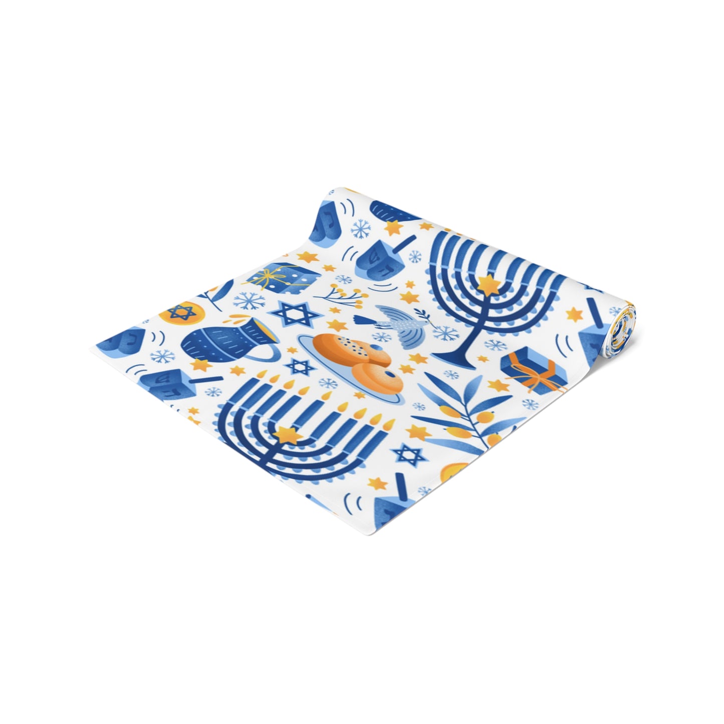 Hannukah Hanuka Hanukkah Chanukah Chanuka Chanukkah Channukah Chanukka | Jewish Holiday Themed | Table Runner