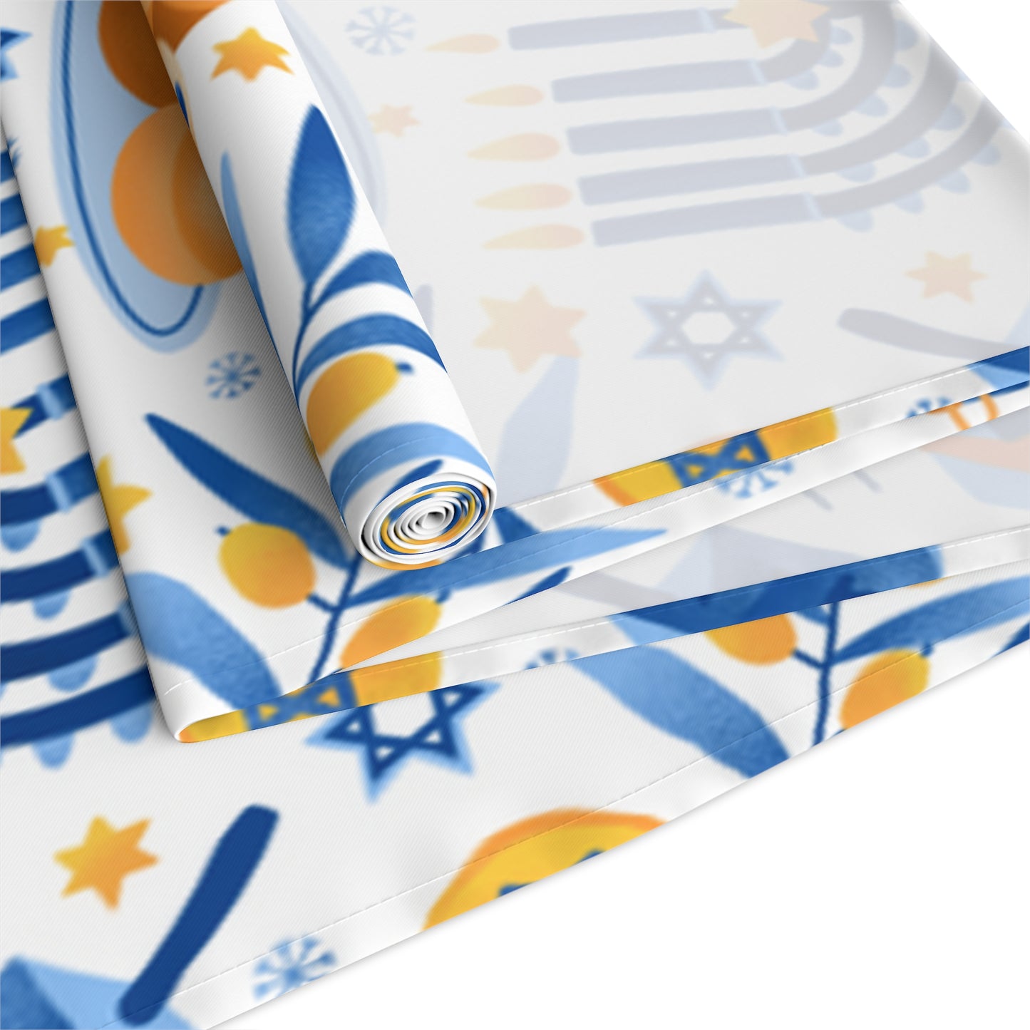 Hannukah Hanuka Hanukkah Chanukah Chanuka Chanukkah Channukah Chanukka | Jewish Holiday Themed | Table Runner