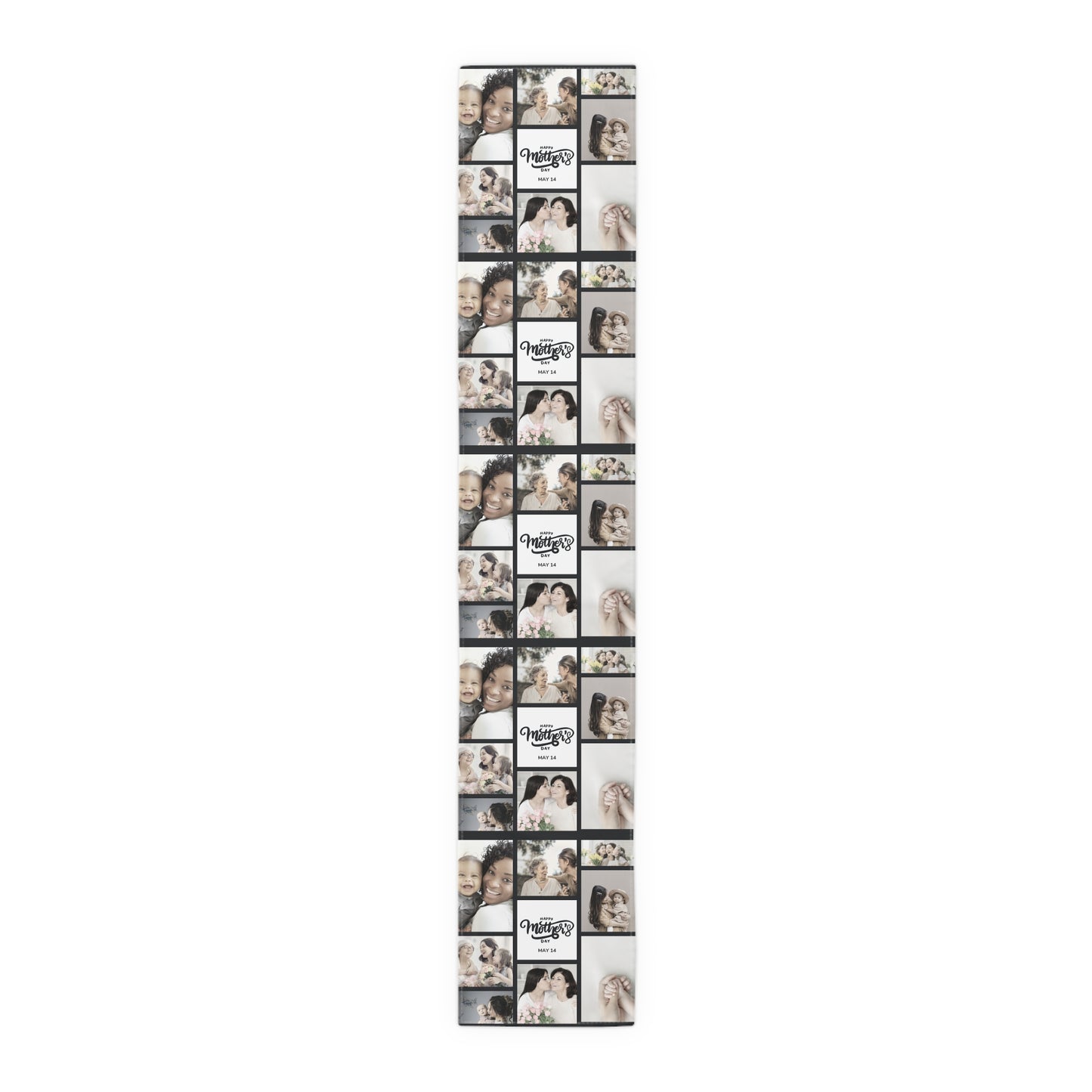 Custom Photo Collage Table Runner