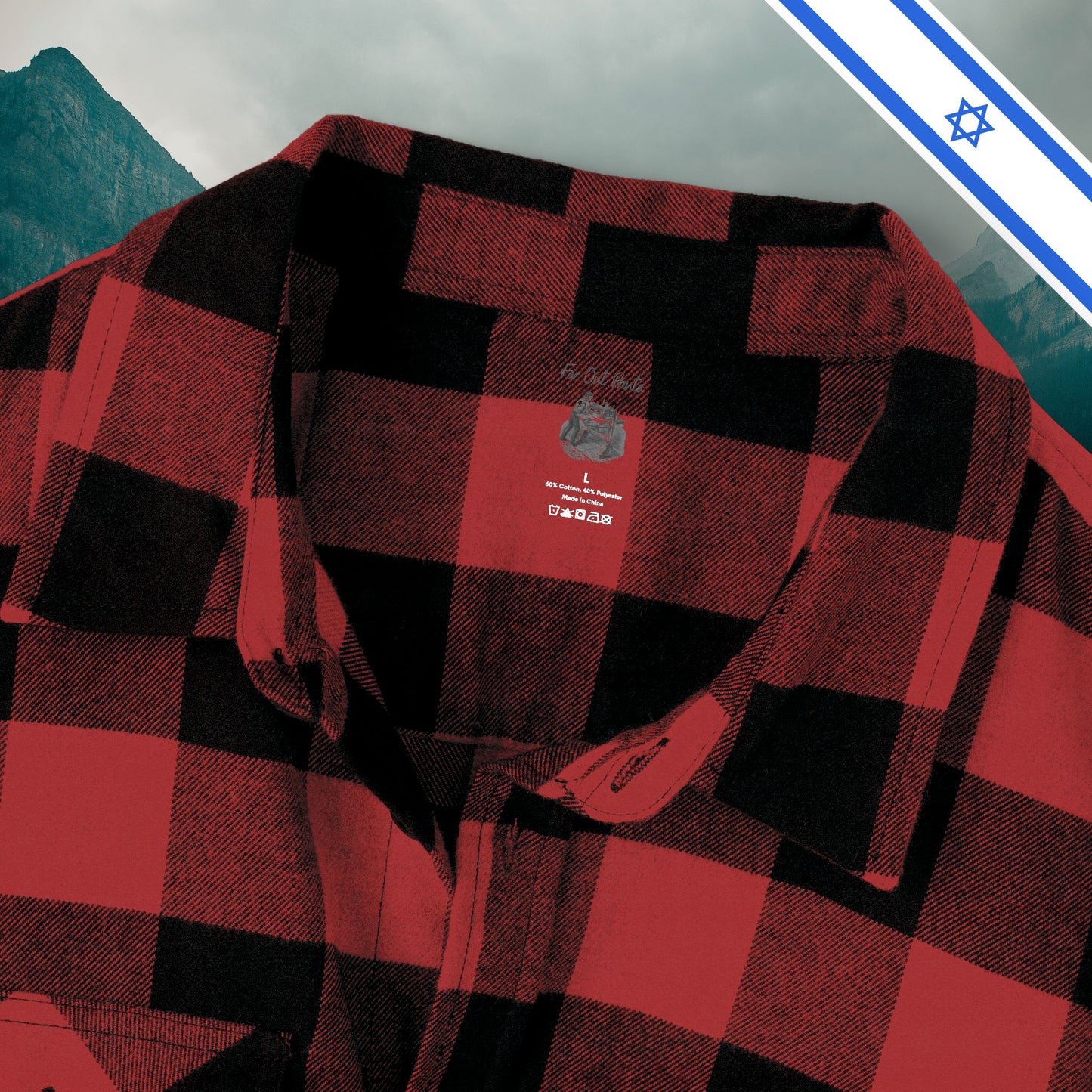 Flannel Shirt Far Out Prints Unisex Flannel Shirt Flannel Shirt Unisex Tee Flannel T-Shirt Gift Flannel Classic Present for Him or Her