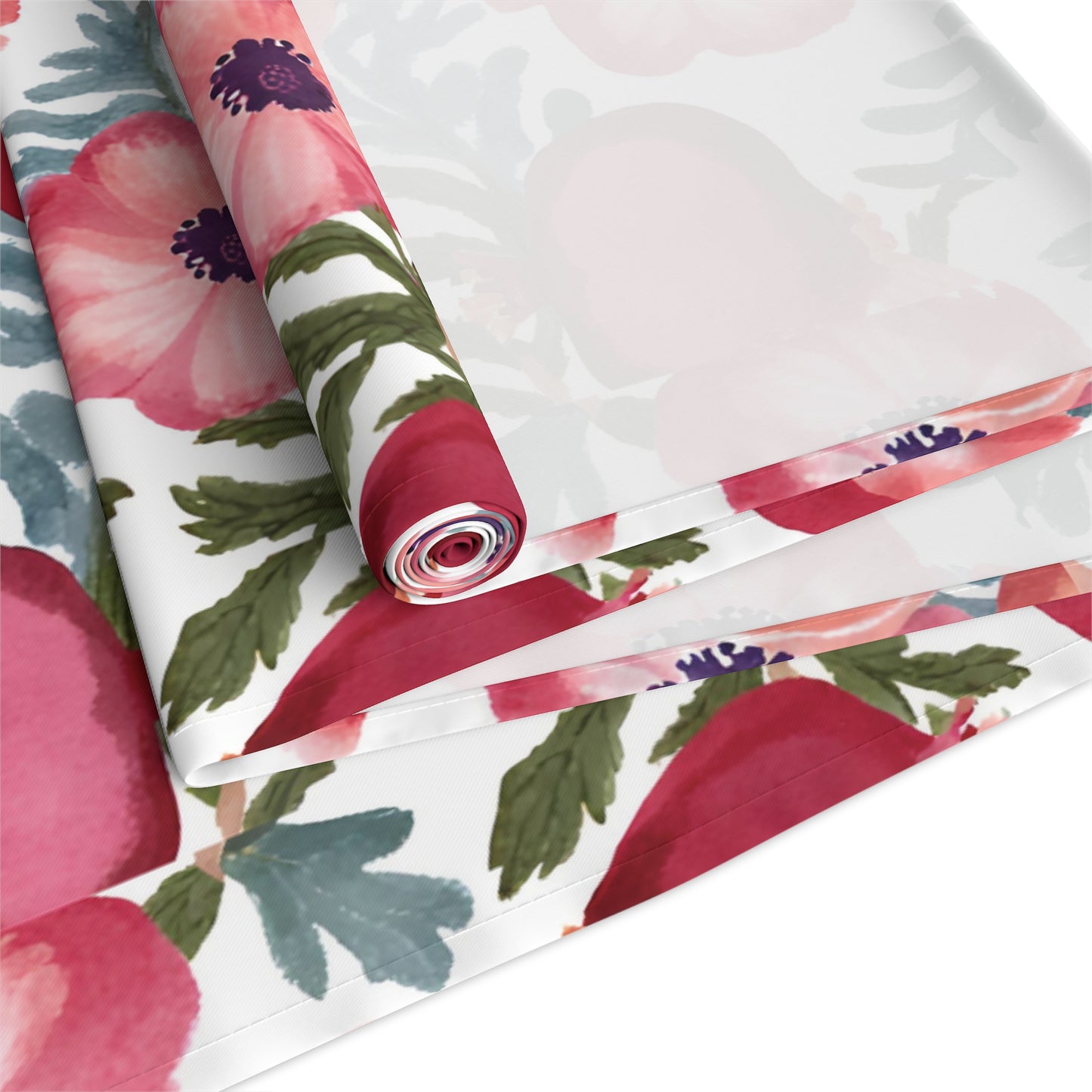 Rosh Hashanah Rosh HaShanah Rosh HaShana Rosh Ha-Shanah Pomegranate Anemone Flower Jewish Table Runner Israel Israeli Hebrew Table Runner