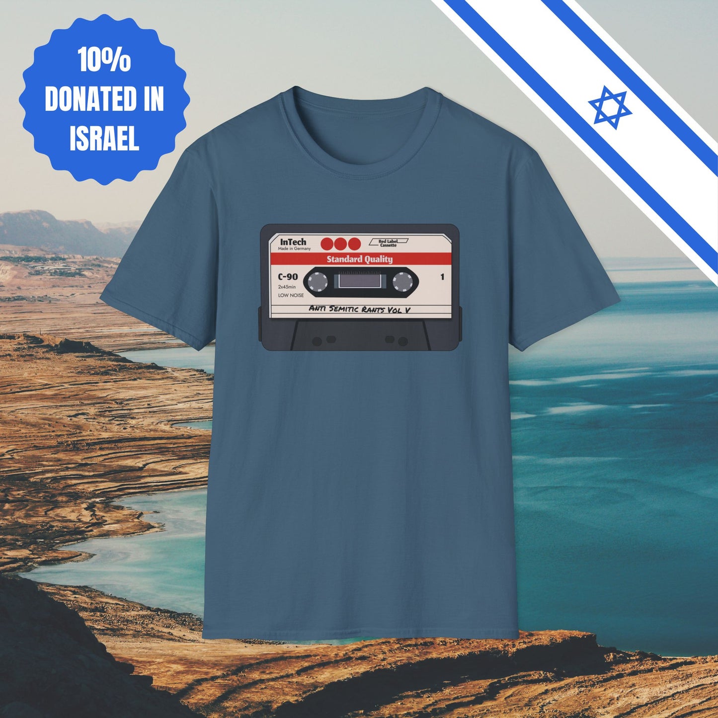 Anti Semitic Rants Vol V - Cotton Tee - Tshirts Gift Presents Israel Israeli Jew Jewish Judaism Judaica Stand With Us