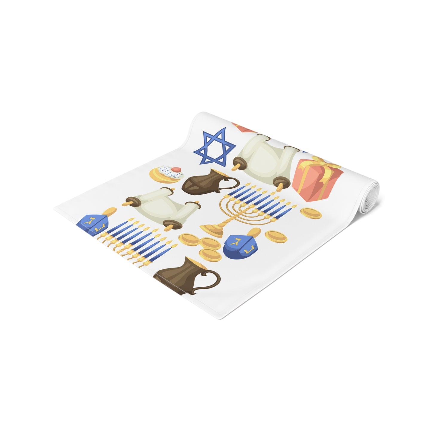 Hannukah Hanuka Hanukkah Chanukah Chanuka Chanukkah Channukah Chanukka 1 | Jewish Holiday Themed | Table Runner