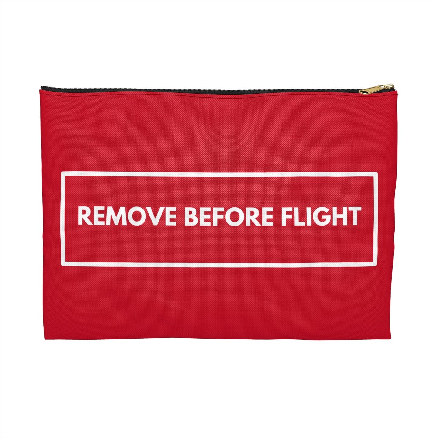 Remove Before Flight | Pilot Aviation Lovers | Travel Accessory Pouch | by Far Out Prints & Co.