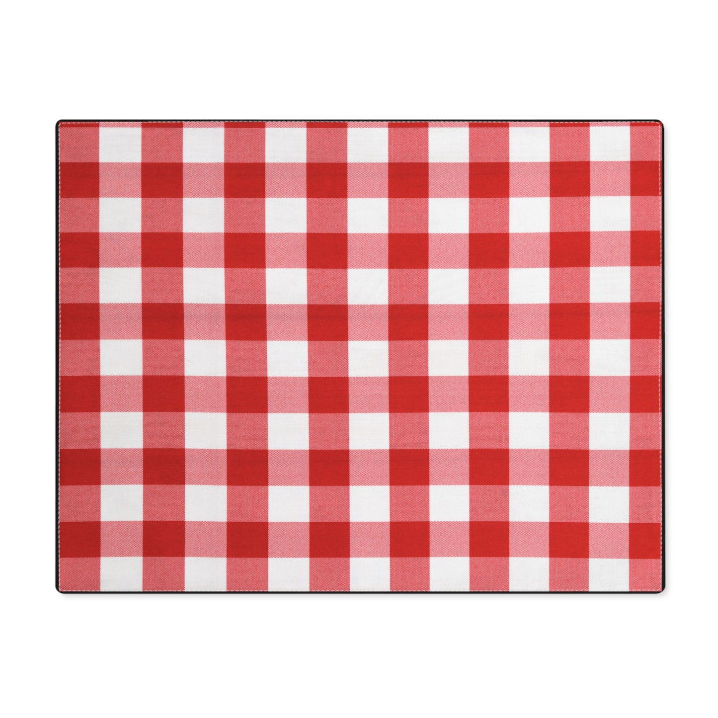 Checkered Red and White Placemat, 1pc - by Far Out Prints & Co.